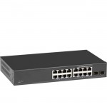 Black Box Gigabit Ethernet Switch - Web Smart Eco Fanless, 18-Port LGB2118A-R2