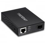 TRENDnet Gigabit PoE PD SFP Fiber Media Converter TFC-PGSFP