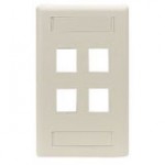 GigaStation2 4 Socket Network Faceplate WPT474