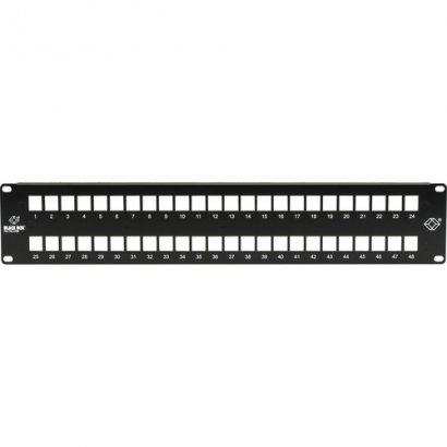 Black Box GigaStation2 High-Density Multimedia Patch Panel, 48-Port, 2U JPMT1048A