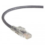 Black Box GigaTrue 3 CAT6 550-MHz Lockable Patch Cable (UTP), Gray, 15-ft. (4.5-m) C6PC70-GY-15