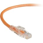 Black Box GigaTrue 3 CAT6 550-MHz Lockable Patch Cable (UTP), Orange, 1-ft. (0.3-m) C6PC70-OR-01