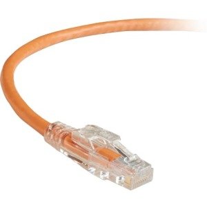 Black Box GigaTrue 3 CAT6 550-MHz Lockable Patch Cable (UTP), Orange, 3-ft. (0.9-m) C6PC70-OR-03