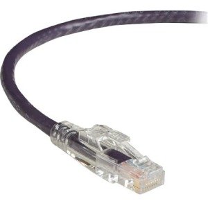 Black Box GigaTrue 3 CAT6 550-MHz Lockable Patch Cable (UTP) - Violet, 3-ft. (0.9-m) C6PC70-VT-03