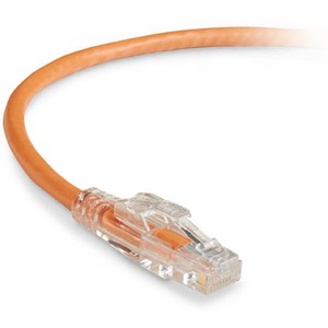 Black Box GigaTrue 3 CAT6 550-MHz Lockable Patch Cable (UTP), Orange, 20-ft. (6.0-m) C6PC70-OR-20