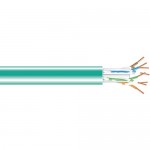 Black Box GigaTrue CAT6A 650-MHz Bulk Cable - Plenum, Solid, Green, 1000 ft C6ABC51-GN-1000