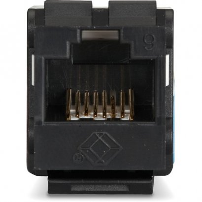 Black Box GigaTrue2 CAT6 Keystone Jack - Unshielded, 110 Punchdown Type, TAA, Black FMT631-R3