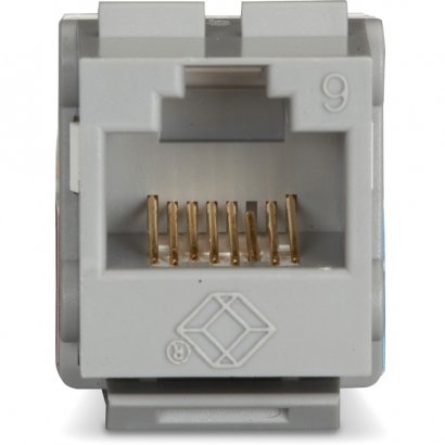 Black Box GigaTrue2 CAT6 Keystone Jack - Unshielded, 110 Punchdown Type, TAA, Gray FMT633-R3