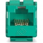 Black Box GigaTrue2 CAT6 Keystone Jack - Unshielded, 110 Punchdown Type, TAA, Green FMT634-R3