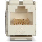 Black Box GigaTrue2 CAT6 Keystone Jack - Unshielded, 110 Punchdown Type, TAA, Office White FMT635-R3