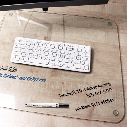 Desktex Glaciermat Glass Desk Pad FCDE2036G