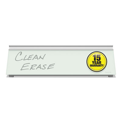 Quartet Glass Dry Erase Desktop Computer Pad, 18 x 6, White QRTGDP186