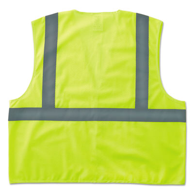 Ergodyne GloWear 8205HL Type R Class 2 Super Econo Mesh Safety Vest, Lime, Large/X-Large EGO20975