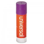 UNV 74752 Glue Stick, 1.30 oz, Stick, Purple, 12/Pack UNV74752