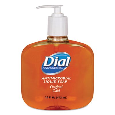 80790 Gold Antimicrobial Soap, Floral Fragrance, 16oz Pump Bottle DIA80790EA