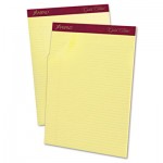 Ampad Gold Fibre Pads, 8 1/2 x 11 3/4, Canary, 50 Sheets, Dozen TOP20022