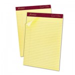 Ampad Gold Fibre Ruled Pad, 8 1/2 x 11 3/4, Canary, 50 Sheets, Dozen TOP20020