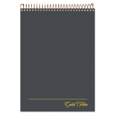 Ampad Gold Fibre Wirebound Writing Pad w/Cover, 8 1/2 x 11 3/4, White, Grey Cover TOP20813