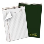 Ampad Gold Fibre Wirebound Writing Pad w/Cover, 8 1/2 x 11 3/4, White, Green Cover TOP20811