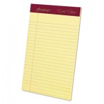 Ampad Gold Fibre Writing Pads, Jr. Legal Rule, 5 x 8, Canary, 50 Sheets TOP20004