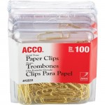ACCO Gold Tone Paper Clips 72554