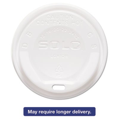 LGXW2-0007 Gourmet Hot Cup Lids, For Trophy Plus Cups, 12-16 oz, White, 1500/Carton SCCLGXW2