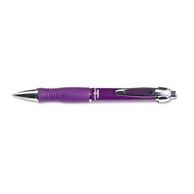 Zebra GR8 Retractable Gel Pen, Violet Ink, Medium, Dozen ZEB42680