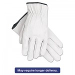 127-3601XL Grain Goatskin Driver Gloves, White, X-Large, 12 Pairs MPG3601XL