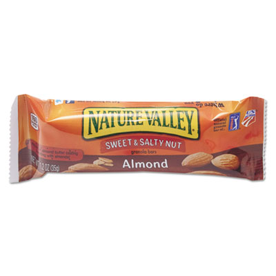 Nature Valley GEM42068 Granola Bars, Sweet and Salty Nut Almond Cereal, 1.2 oz Bar, 16/Box AVTSN42068
