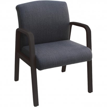 Lorell Gray Flannel Fabric Guest Chair 68559