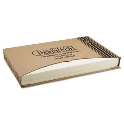 P030001 Grease-Proof Quilon Pan Liners, 16 3/8 x 24 3/8, Natural, 1000 Sheets/Carton BGC030001