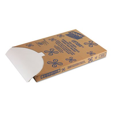 DIX LO10 Greaseproof Liftoff Pan Liners, 16 3/8 x 24 3/8, White DXELO10