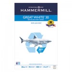 Hammermill Great White Recycled Copy Paper, 92 Brightness, 20lb, 11 x 17, 500 Sheets/Ream HAM86750