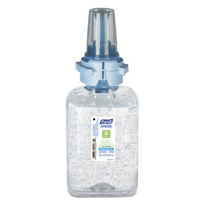 PURELL 8703-04 Green Certified Advanced Refreshing Gel Hand Sanitizer, For ADX-7, 700 mL, Fragrance-Free, 4/Carton GOJ870304CT