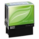 Cosco 2000 PLUS 035347 Green Line Message Stamp, Copy, 1 1/2 x 9/16, Blue COS098367
