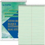 TOPS Green Tint Steno Books 8021DZ