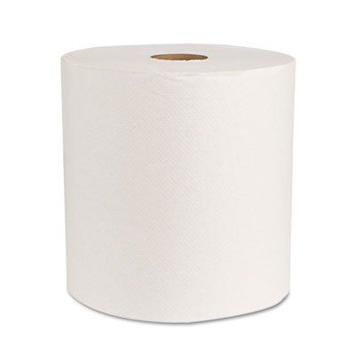 BWK 17GREEN Green Universal Roll Towels, Natural White, 8"x800ft, 6 Rolls/Carton BWK17GREEN