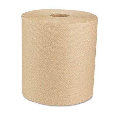 BWK 16GREEN Green Universal Roll Towels, Natural, 8"x800ft, 6 Rolls/Carton BWK16GREEN