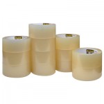 Greener Commercial Grade Packaging Tape, 1.88" x 54.6yds, 3" Core, Clear, 12/Ctn MMM3750GCS12
