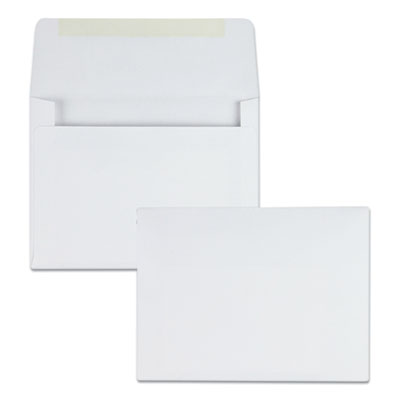 Quality Park QUA36226 Greeting Card/Invitation Envelope, A-2, Square Flap, Gummed Closure, 4.38 x 5.75, White, 500