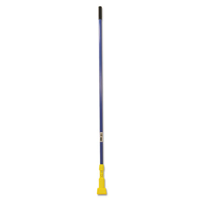 Rubbermaid Commercial FGH24600BL00 Gripper Fiberglass Mop Handle, 60", Blue/Yellow RCPH246BLU