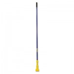 Rubbermaid Commercial FGH24600BL00 Gripper Fiberglass Mop Handle, 60", Blue/Yellow RCPH246BLU