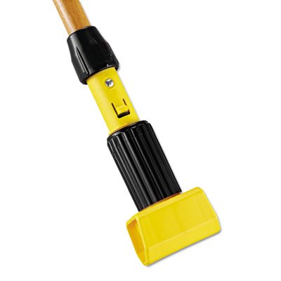 H21600 0000 Gripper Hardwood Mop Handle, 1 1/8 dia x 60, Natural/Yellow RCPH216