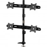 Amer Mounts Grommet Based Quad Monitor Mount. Up to 24", 17.6lb monitors AMR4P