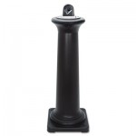 9W3000 BLA GroundsKeeper Tuscan Receptacle, 13 x 13 x 38 3/8, Black RCP9W300BLA