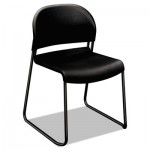 HON H4031.ON.T GuestStacker Series Chair, Black with Black Finish Legs, 4/Carton HON4031ONT