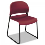 HON H4031.MB.T GuestStacker Series Chair, Mulberry with Black Finish Legs, 4/Carton HON4031MBT