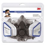 3M R6211 Half Facepiece Paint Spray/Pesticide Respirator, Medium MMM6211PA1A