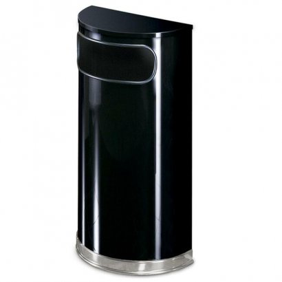 Rubbermaid Commercial Half Round Receptacle SO820PLBK