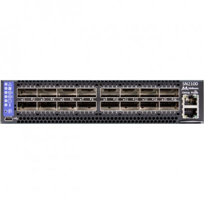 Mellanox Half-Width 16-Port Non-Blocking 100GbE Open Ethernet Switch System MSN2100-BB2RC